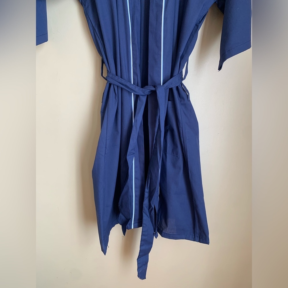 McGregor Robe Blue One Size USA Lounge Pockets Vintage Men's 70’s New Old Stock - Picture 2 of 6
